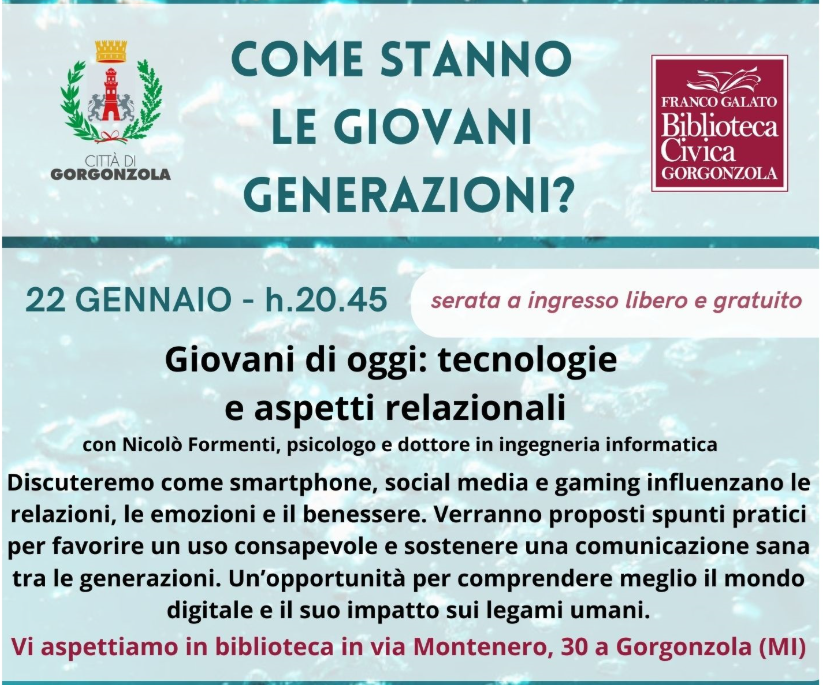 Giovani di oggi: tecnologie e aspetti relazionali
