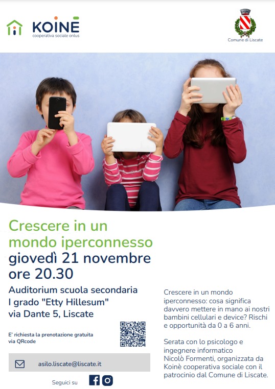 crescerli sani 21 novembre Liscate